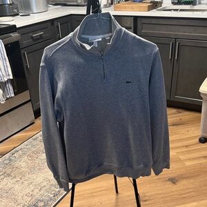 Lacoste Light Gray Half-Zip Pullover
